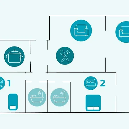 Апартаменты Cubo's Conde Rudi Pool&parking Марбелья